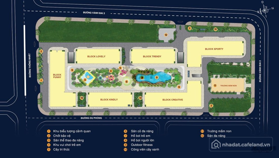 Bán nhà phố dự án: Bán shophouse 2 tầng mặt tiền đường Thống Nhất, làng đại học,