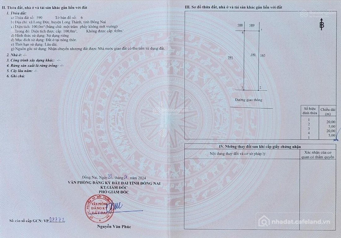 Bán đất thổ cư: Gem Sky World Long Đức Long Thành 5,2x20m đối diện công ...