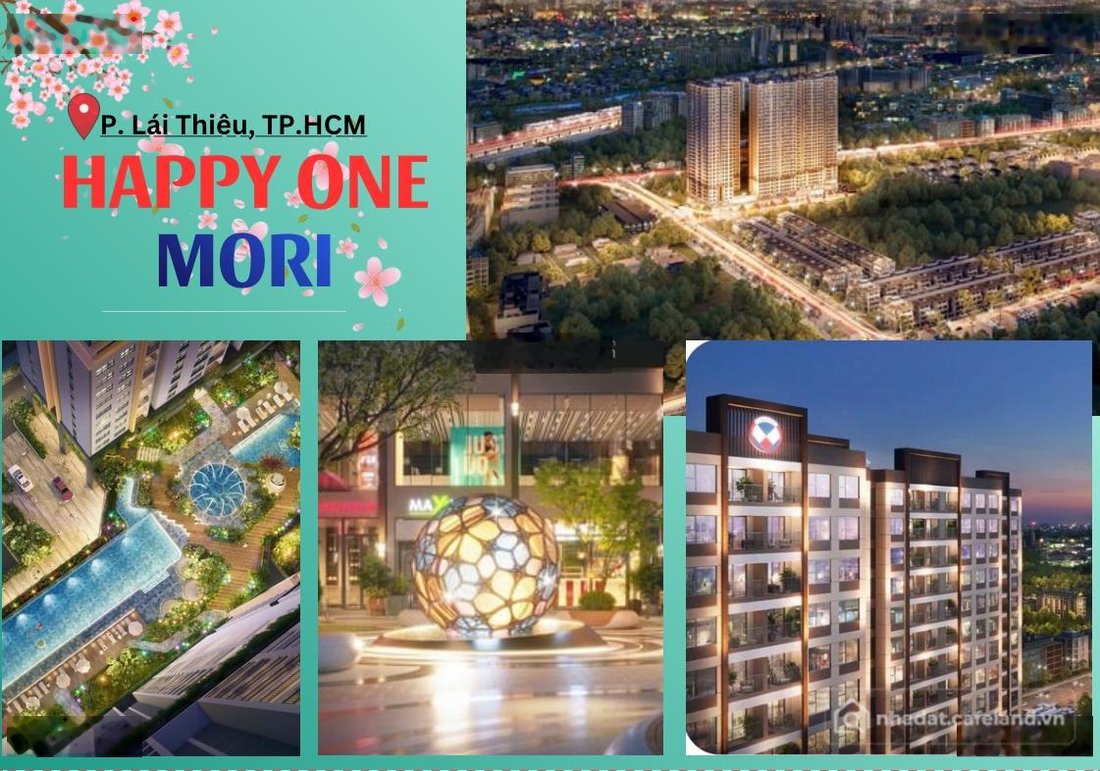Bán căn hộ chung cư: 2tỷ499 căn 2PN Happy One Mori TP. HCM gần Aeon Mall, Golf V