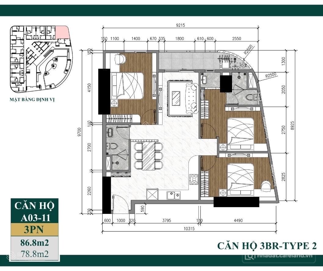 Bán căn hộ chung cư: Bán căn hộ ArtStella 3PN 2WC 3,93 tỷ, đã thanh toán 20%