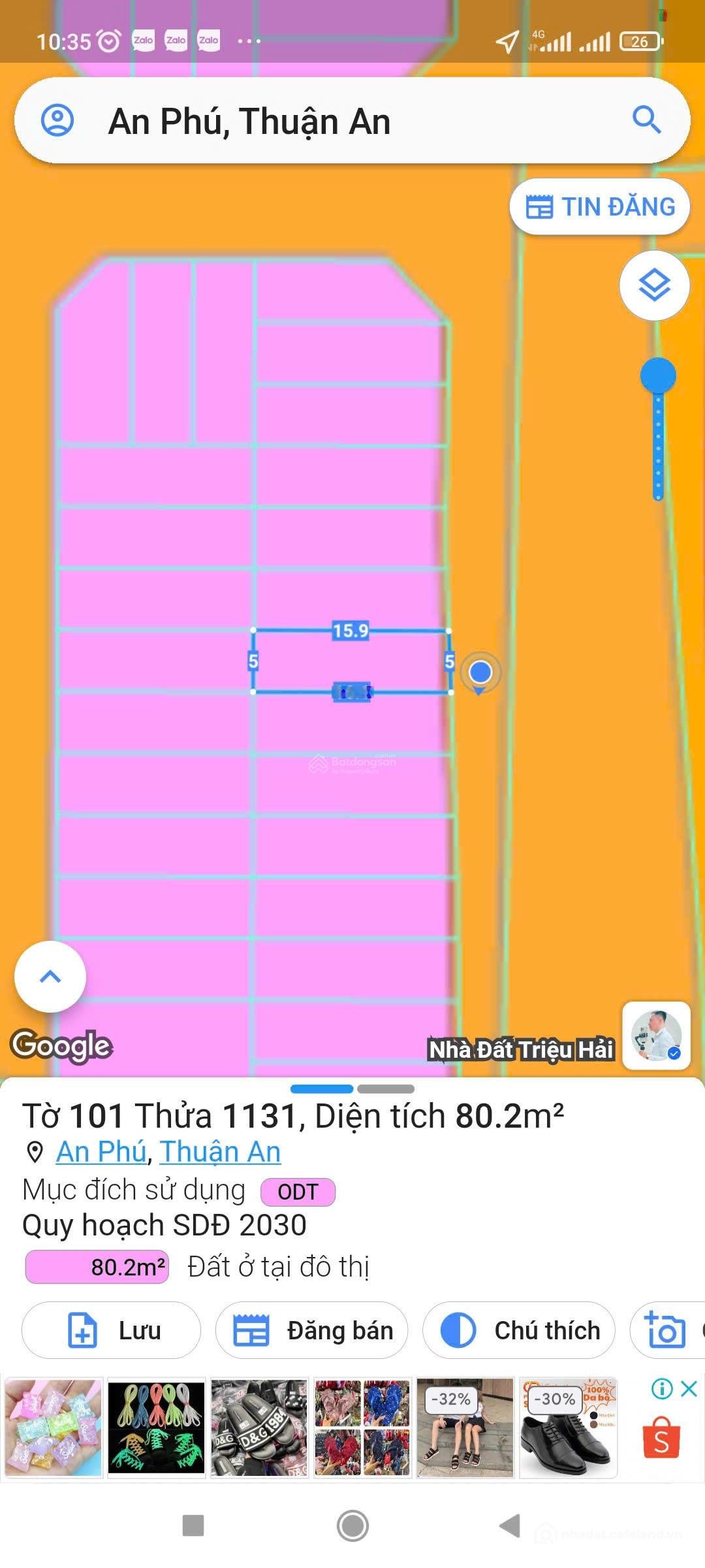 Bán nhà riêng: Bán nhà khu nhà ở An Phú 1 Thuận An , TPHCM , 5x16m, 3 tầng nhà m