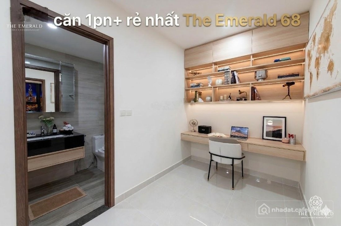Bán căn hộ chung cư: Chính chủ gửi bán căn 1PN+ 48,4m2 The Emerald 68, sát tầng 