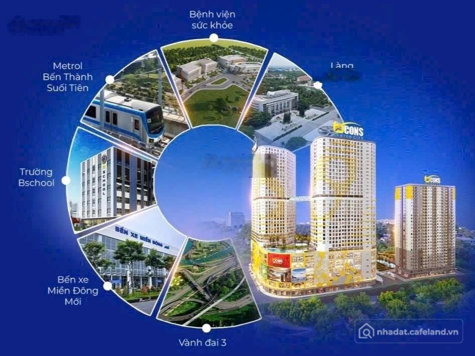 Bán căn hộ chung cư: Toà tháp đôi bcons center city vốn 5% 131tr, quý 3/2026 tt 