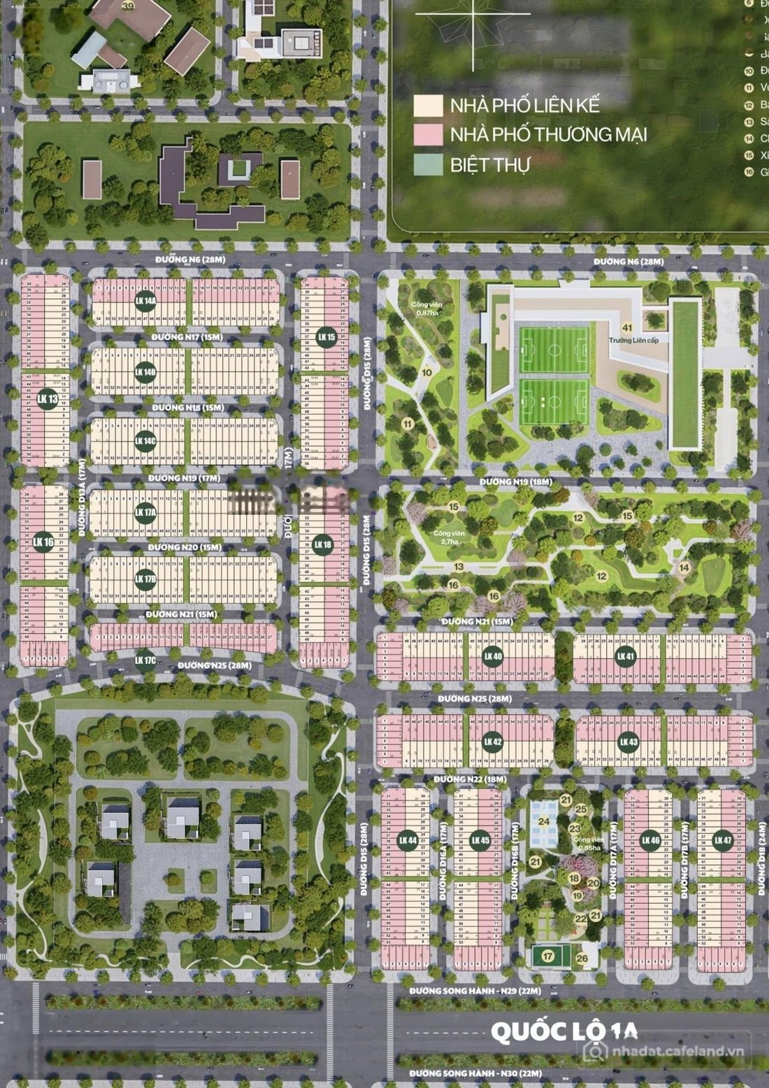 Bán đất thổ cư: Đất nền 100m² The Link City Dầu Giây Giá chỉ 2 tỷ, gần sân bay L