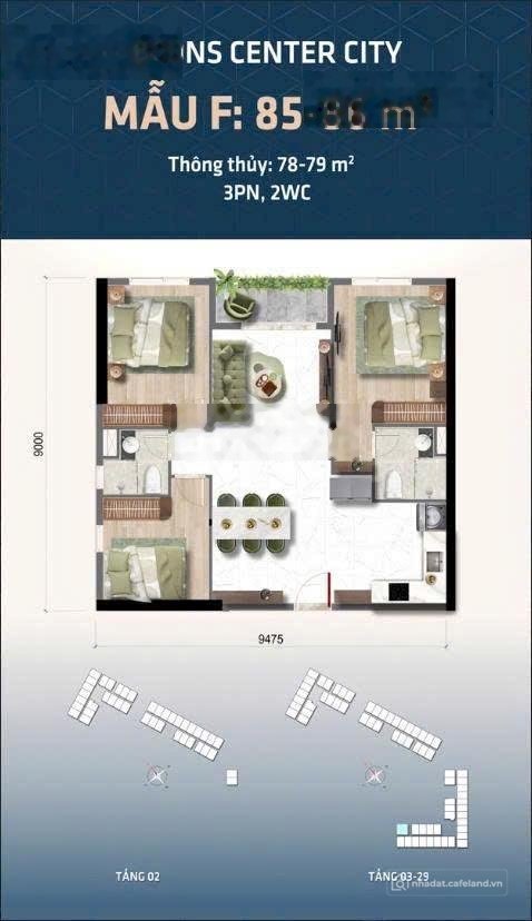 Bán căn hộ chung cư: Bcons Center City Giá gốc CĐT | Trả trước 5% | Ân hạn gốc 3