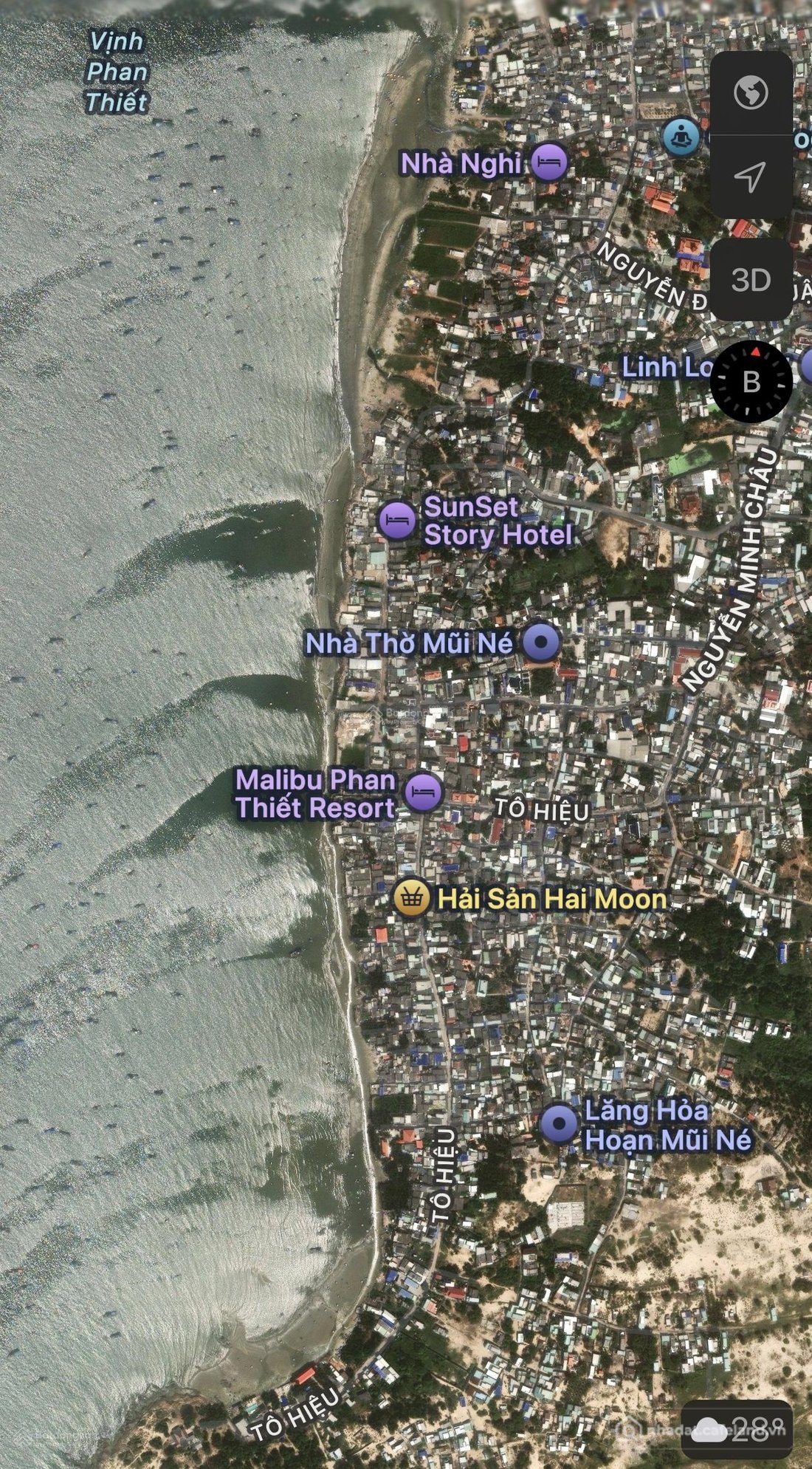 Bán đất thổ cư: Bán 75m thổ cư lô góc cạnh biển mặt tiền Tô Hiệu, Mũi Né