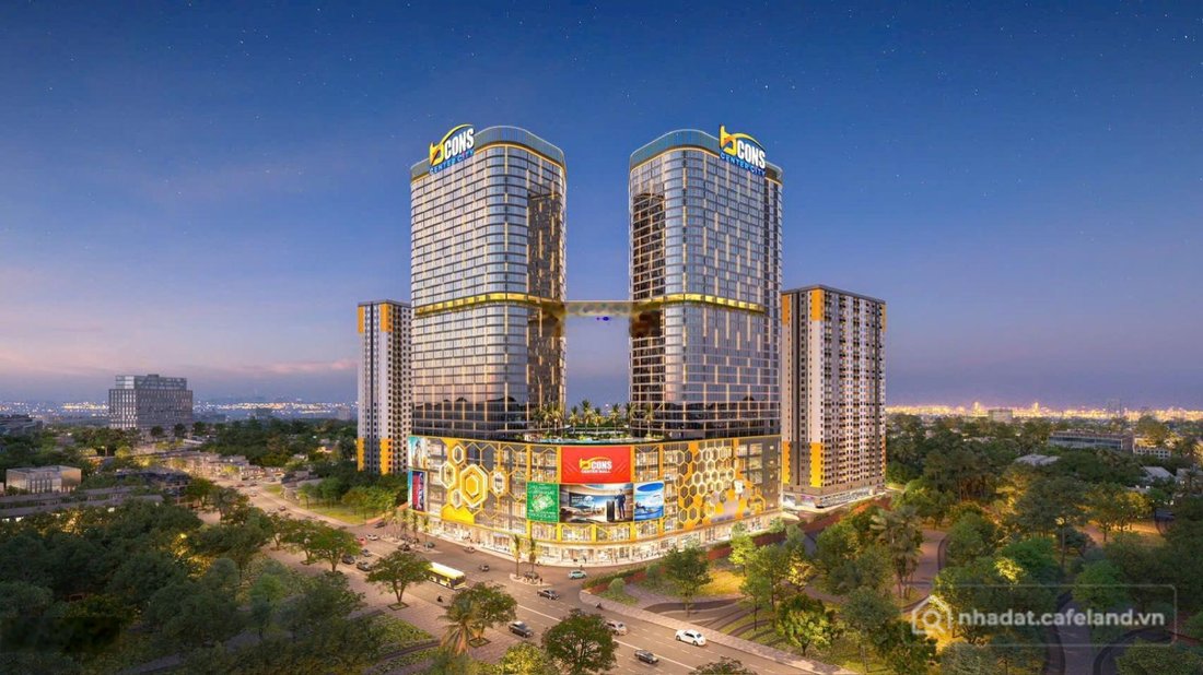 Bán căn hộ chung cư: Bán CC Bcons Center City, giá siêu hời 2,9 tỷ, 58m2, 2PN, 2