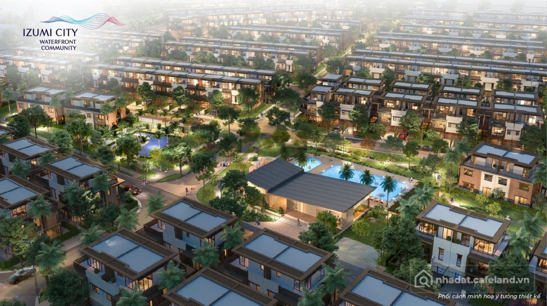 Bán biệt thự: Bán biệt thự song lập Izumi City Biên Hòa giá 62tr/m2, vị trí đẹp,