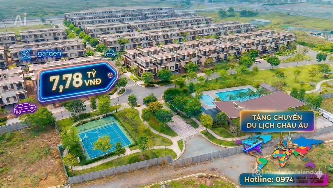 Bán biệt thự: Cuộc sống hiện đại chuẩn NHẬT tại IZUMI CITY sân vườn riêng - đậu 