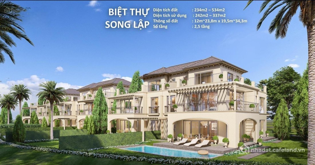 Bán biệt thự: Bán biệt thự song lập Izumi Canaria, TT 25% đến khi nhận nhà, CK k
