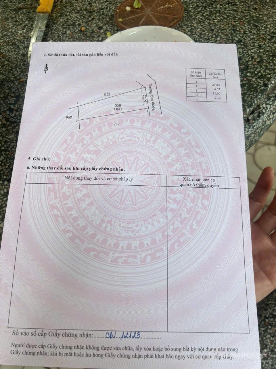 Bán đất thổ cư: Bán đất An Phước Long Thành 122m2 sổ riêng thổ cư gần khu công n