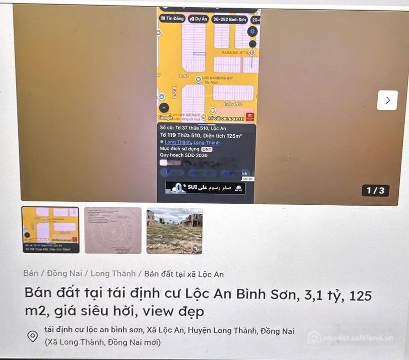 Bán đất thổ cư: ĐẤT VỊ TRÍ ĐẸP CHÍNH CHỦ CẦN BÁN Đất Tái Định Cư Lộc An Bình Sơn