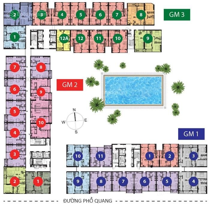 Bán căn hộ chung cư: Chỉ một căn duy nhất 3PN+2WC Golden Mansion giá cam kết rẻ 