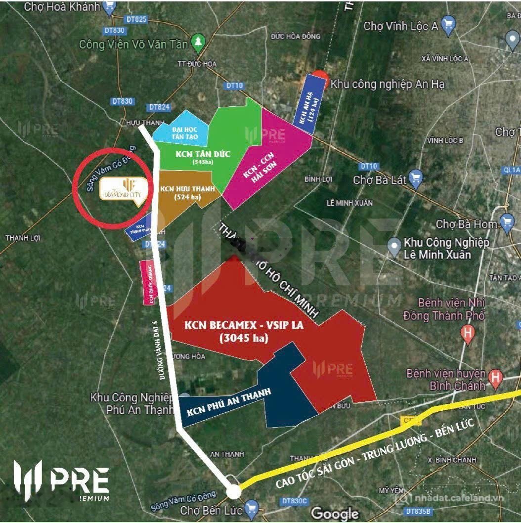 Bán nhà riêng: Đất nền dự án Quốc Linh Diamond City tọa lạc tại ĐT 824, Hựu Thạn