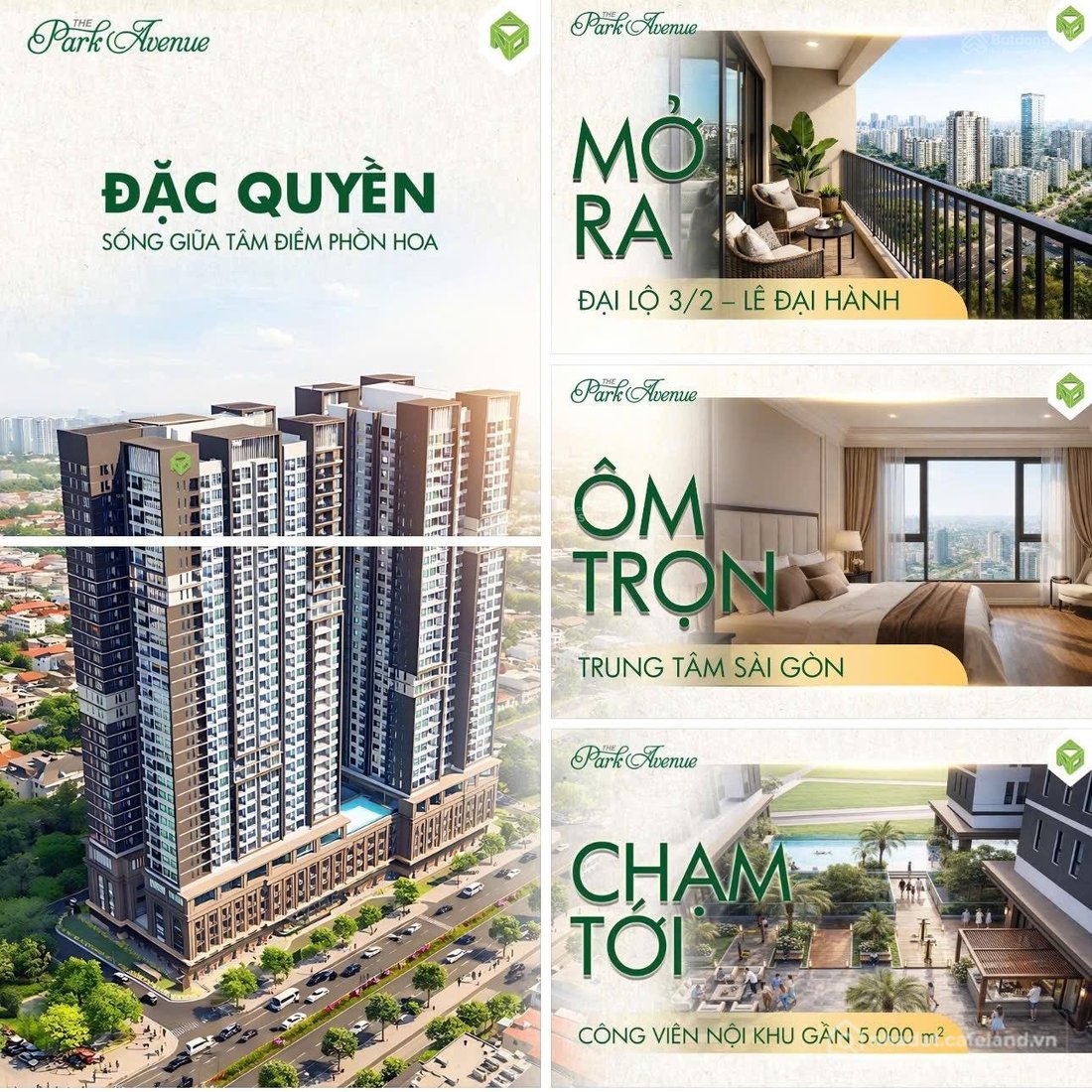 Bán căn hộ chung cư: Căn Góc To 3PN 108m2 View Sân Vận Động Phú Thọ tại The Park