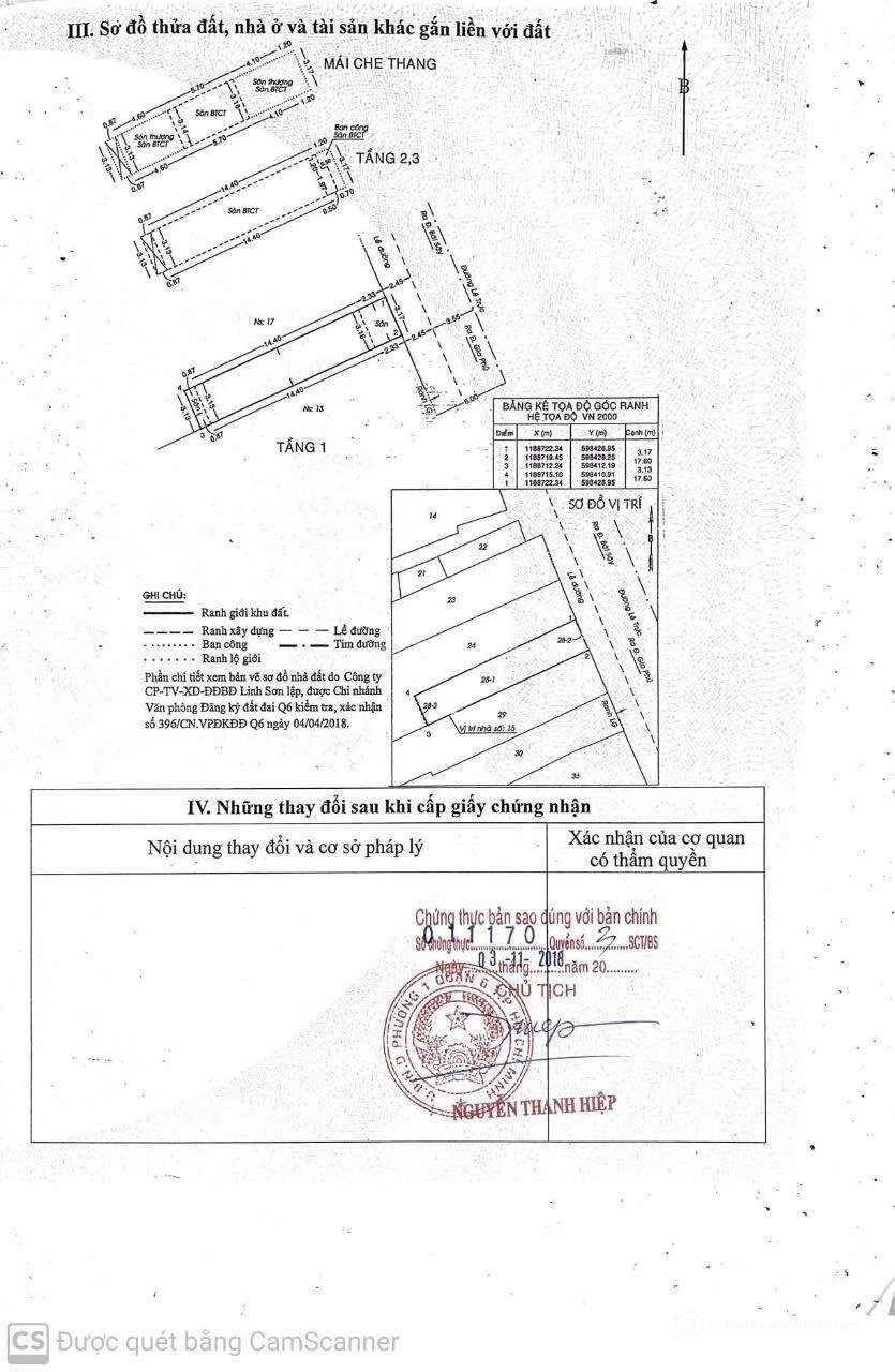 Bán nhà riêng: CC Bán Nhà mặt phố Chợ Lớn 15 Lê Trực, Quận 6(cũ), 16,2 tỷ, 55m2,