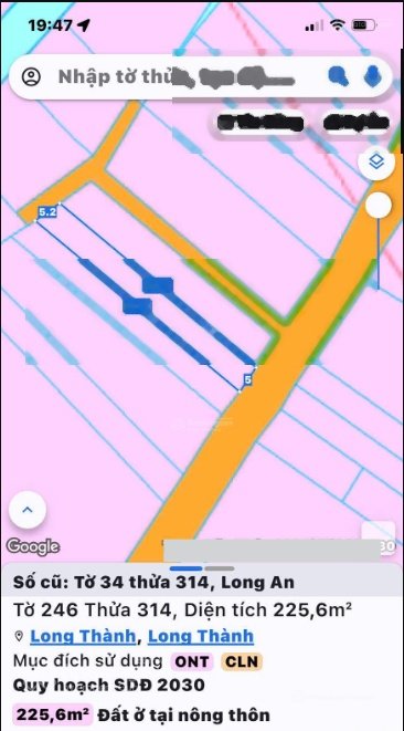 Bán đất thổ cư: Hót! góc 3 mặt tiền ONT Xã Long An, Long Thành, mặt trước sân ba
