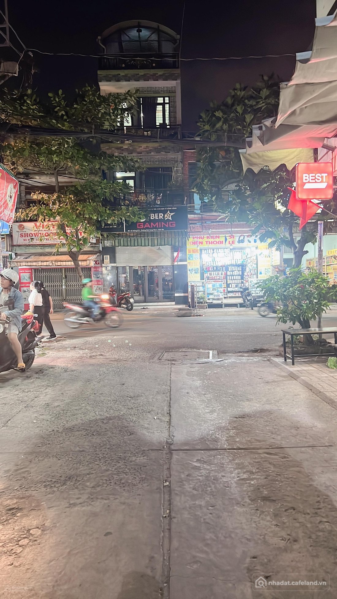 Bán nhà riêng: Mặt tiền kinh doanh đường bàn cờ ngay khu chợ Gò Xoài, 2 Tầng xe 