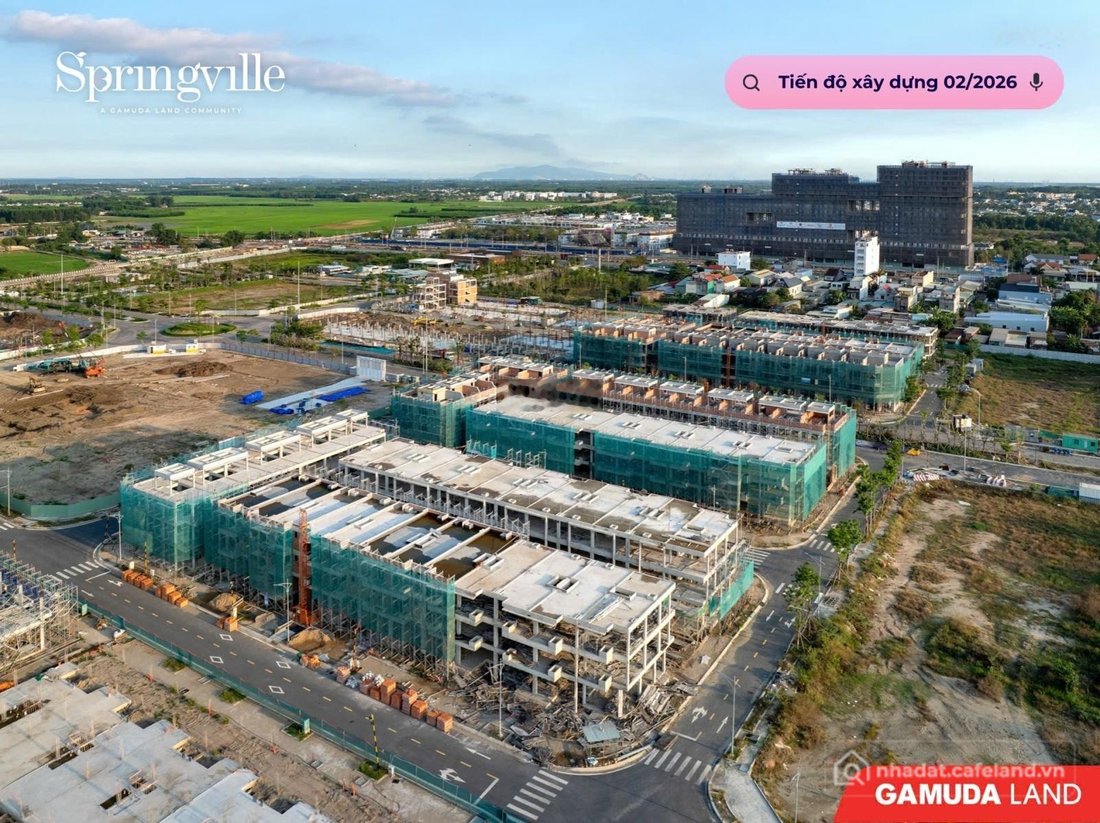 Bán biệt thự: Đón sóng sân bay Long Thành Nhà phố dự án Spring Ville từ 8 tỷ, cơ
