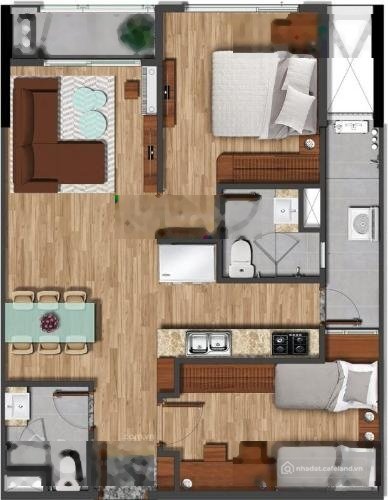 Bán căn hộ chung cư: Nhượng lại căn hộ tâm huyết đang ở tại Akari City 75m2 2PN 