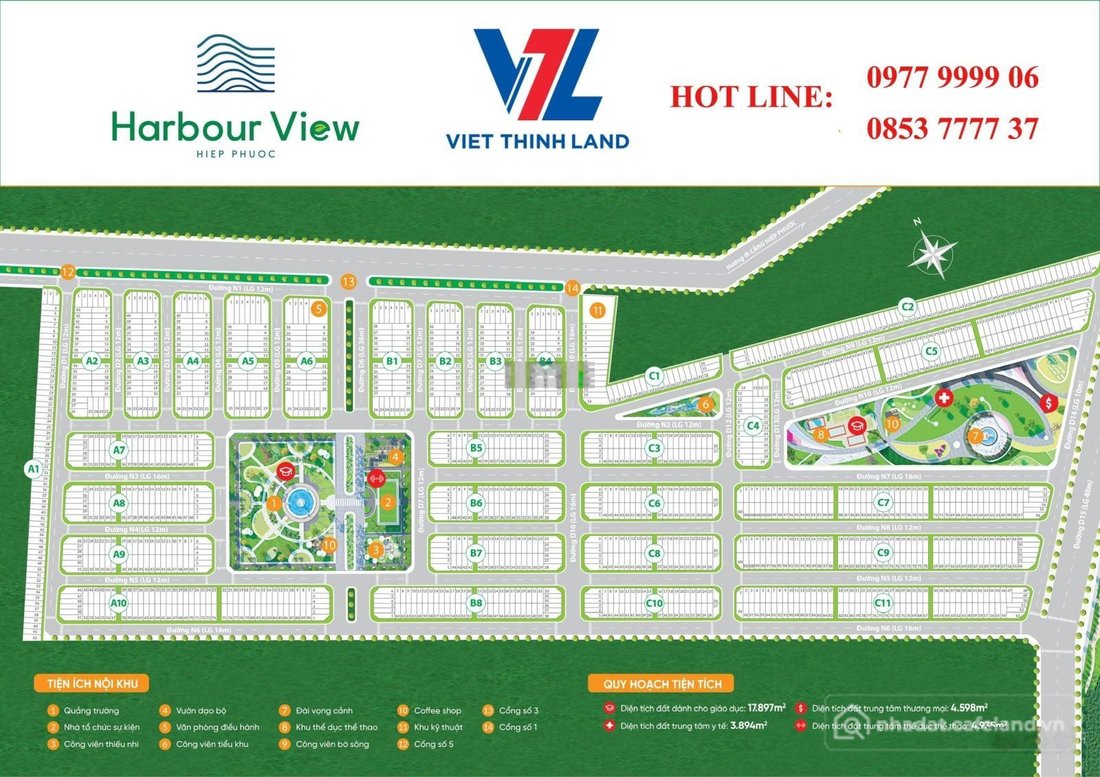 Bán đất thổ cư: Bán nền ngộp Hiệp Phước Harbour View 1,450 tỷ - 80m2, sổ riêng, 