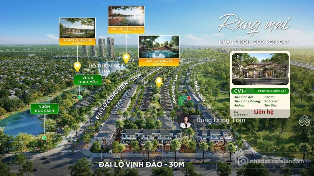Bán biệt thự: Bán biệt thự Eco Retreat Long An, 11,7 tỷ, 180m2, giá cực chất!