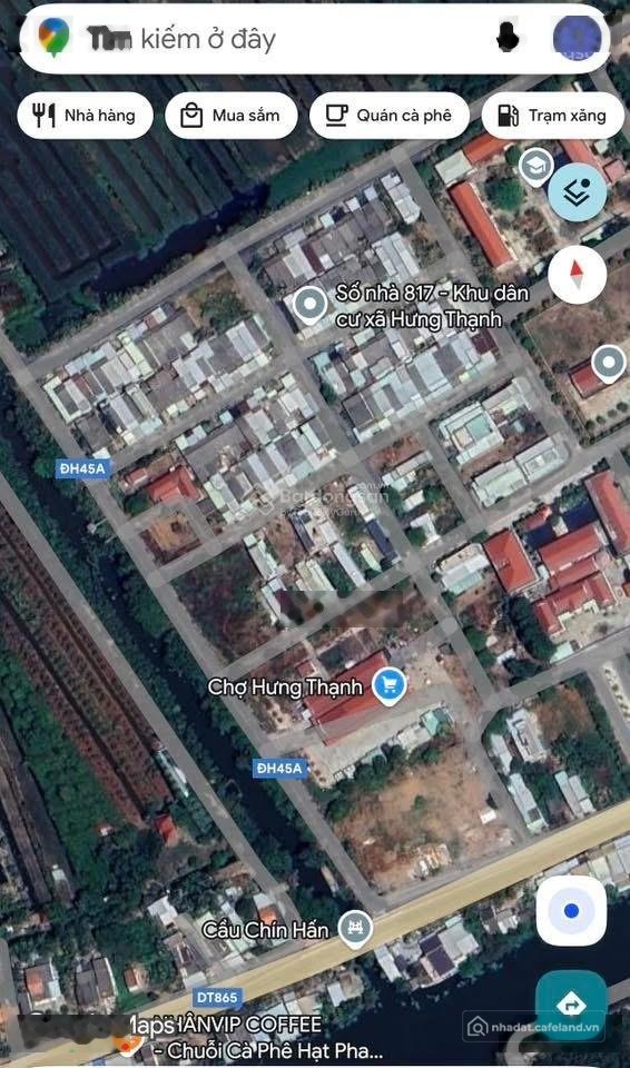 Bán đất thổ cư: Bán đất gần KHU DÂN CƯ HƯNG THẠNH (Tân Phước, Tiền Giang), Giá 3