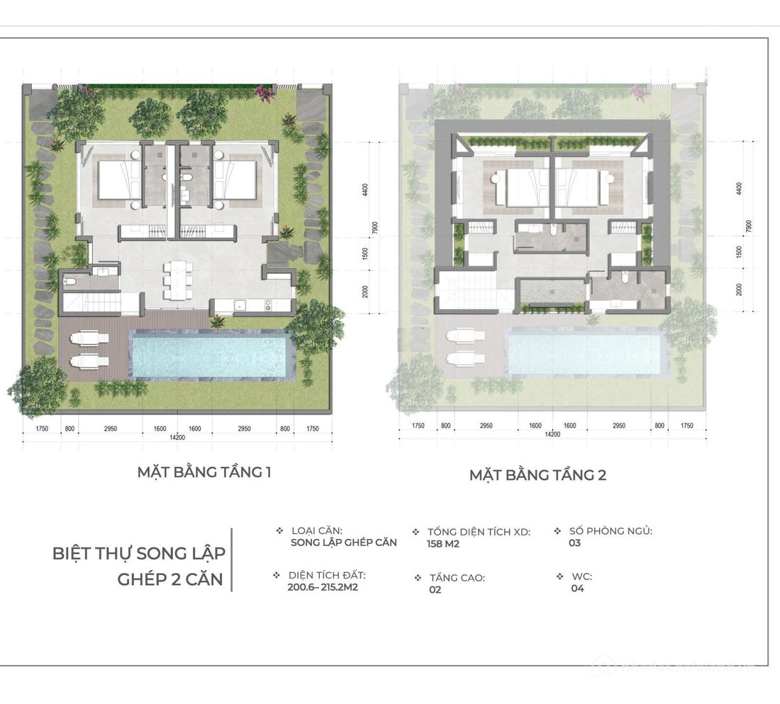 Bán biệt thự: Biệt thự biển Lagom Phú Quốc - chỉ 5.6 tỷ/ căn full nội thất - đã 