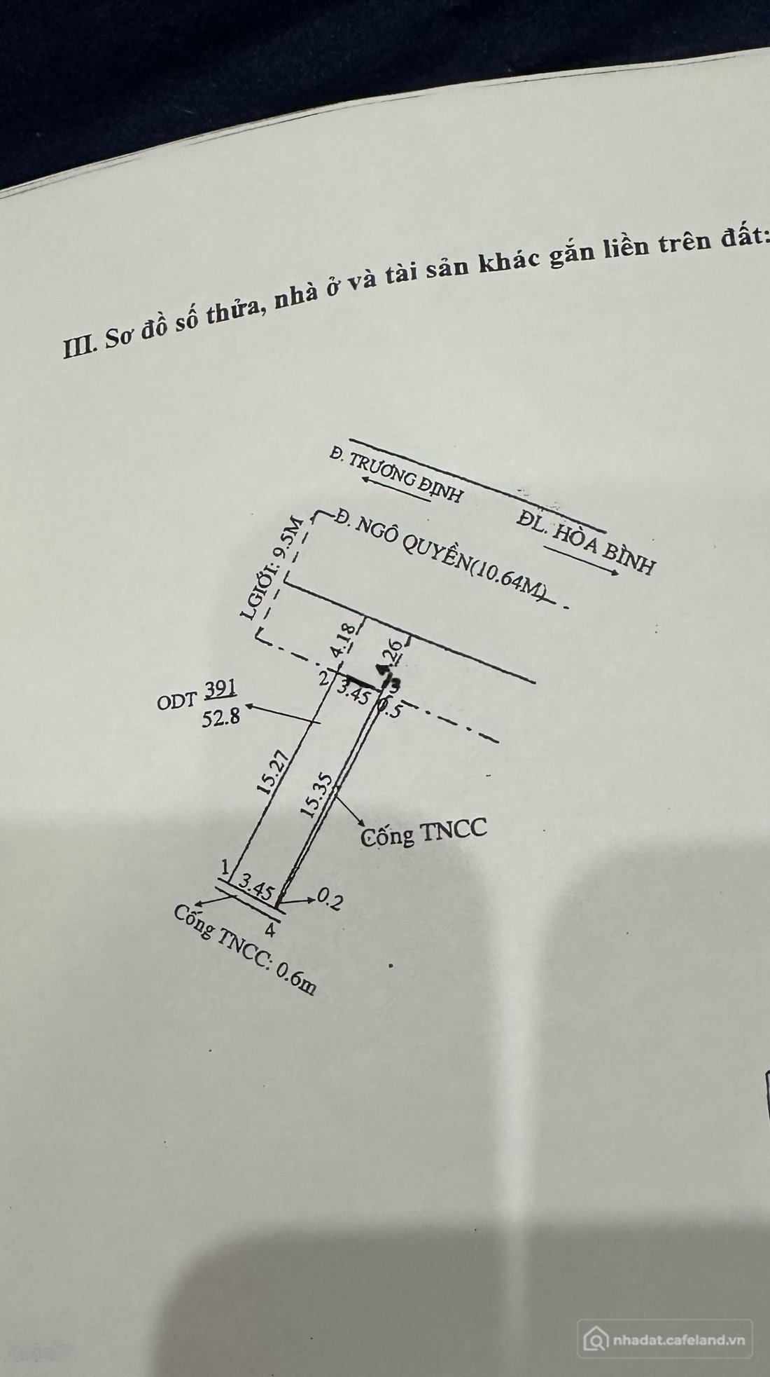 Bán nhà riêng: Nhà mặt tiền đường Ngô Quyền đối diện trường THPT Châu Văn Liêm