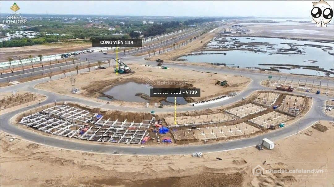 Bán đất thổ cư: Bán đất thổ cư 2 mặt tiền biển Long Hòa đối diện Vin Cần Giờ, di