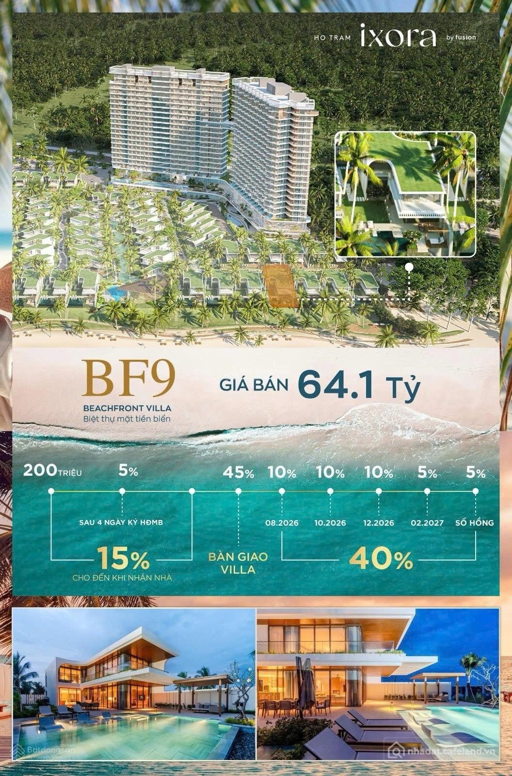 Bán biệt thự: Biệt thự mặt biển Ixora Hồ Tràm sở hữu ngay khi còn có thể