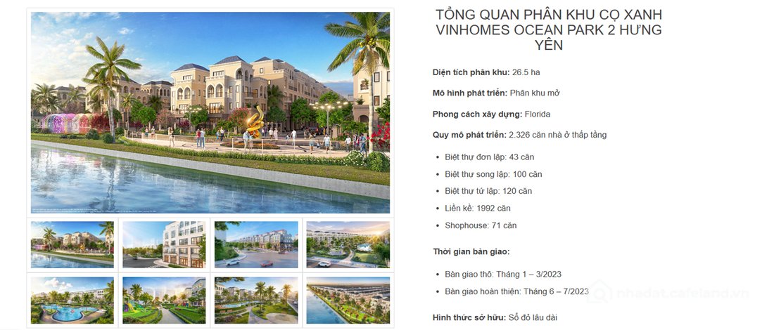 Nhà liền kề: SAUN174, Liền kề, khu Cọ Xanh, Vinhomes Ocean Park 2