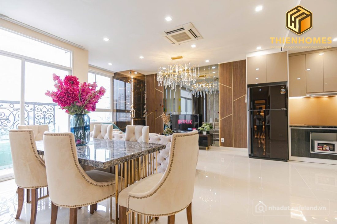 Căn hộ chung cư: Ở được liền! Cho thuê Grand Riverside 60m2 2PN lầu cao view tho