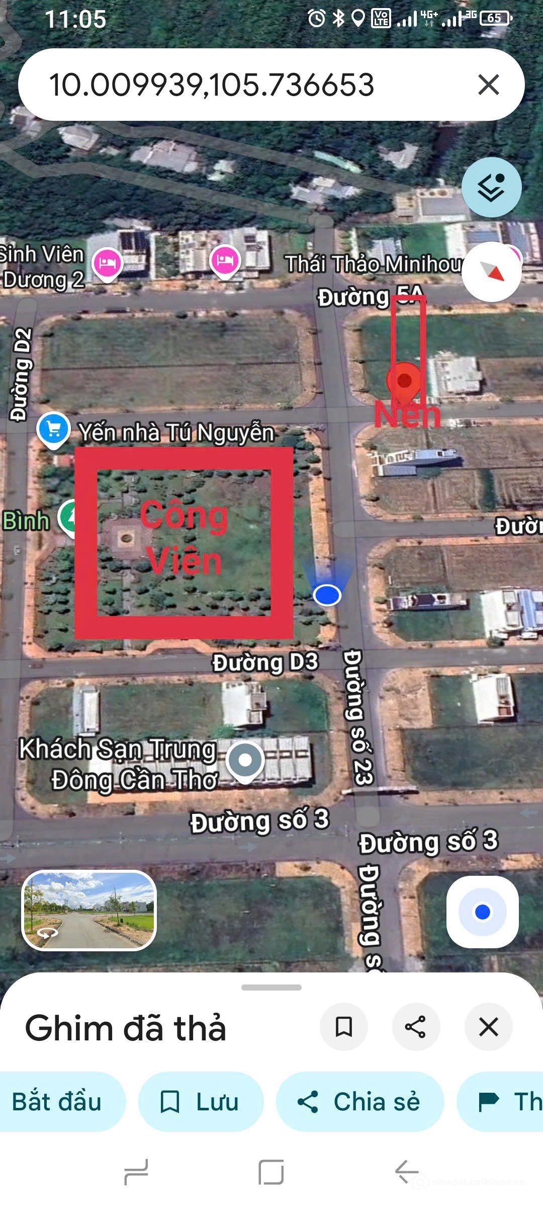 Bán đất thổ cư: Bán đất 100m², Đường D5, KDC Hồng Phát (xéo Công viên) giá 3.86 
