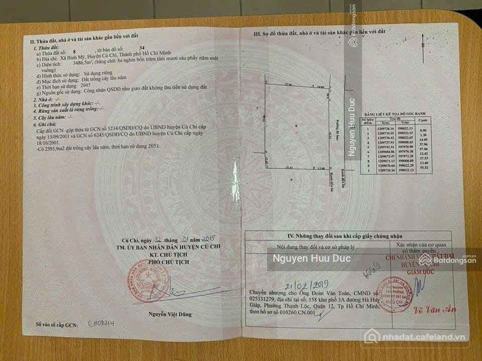 Bán đất thổ cư: Bán đất 2 mặt tiền sông, sài gòn. xã bình mỹ, h củ chi, tphcm (8