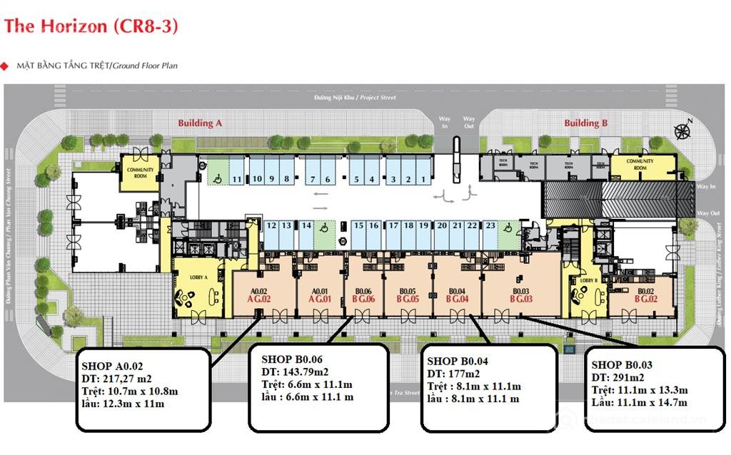 Bán nhà riêng: Bán căn shophouse the horizon đường trần văn trà, giá gốc cđt phú