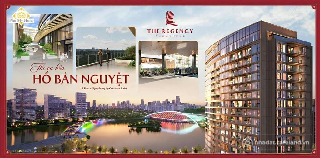 Bán căn hộ chung cư: The regency căn hộ tại hồ bán nguyệt 134 m2 3 phòng ngủ. tt