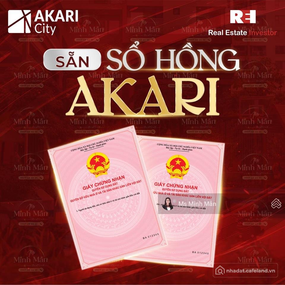 Bán căn hộ chung cư: Bán căn hộ 2pn sổ hồng, akari city giai đoạn 2, nhà mới bàn