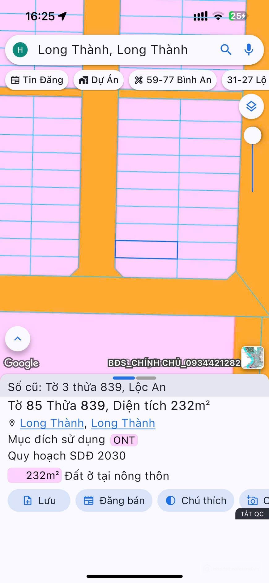 Bán đất thổ cư: D2D LỘC AN LONG THÀNH GẦN SÂN BAY CẦN BÁN