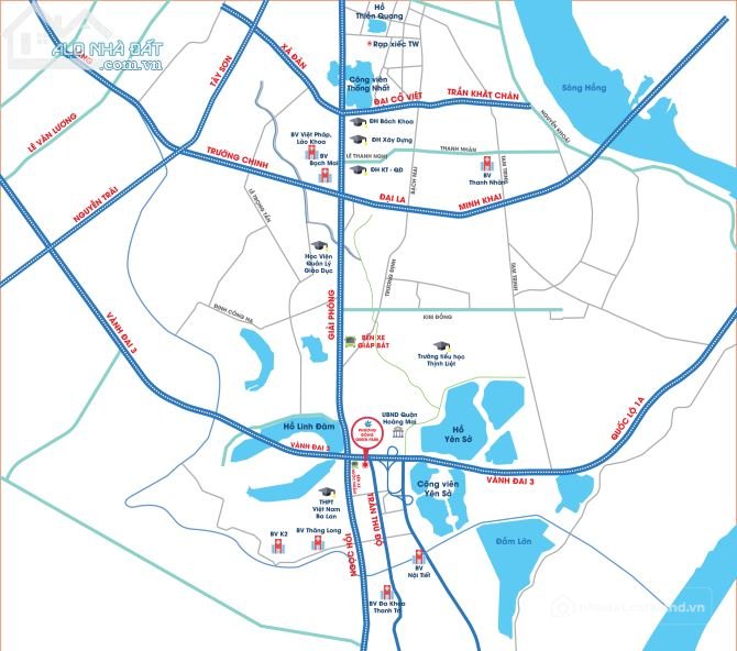Cho thuê văn phòng: Cho thuê/ bán sàn VP thương mại Phương Đông Green Park