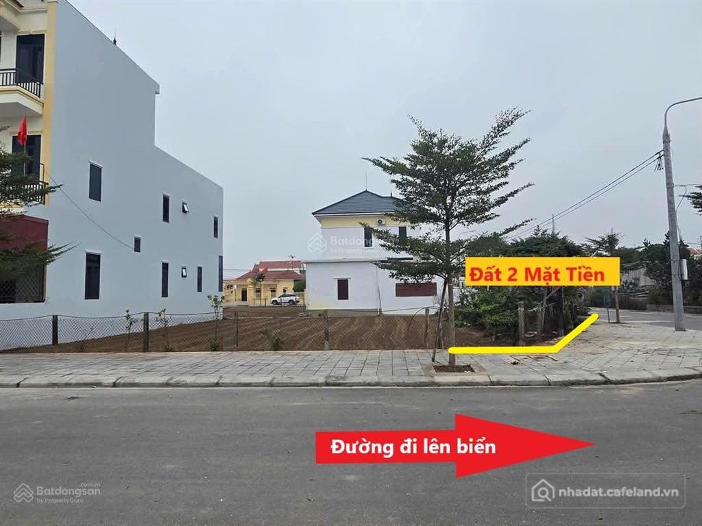 Bán đất thổ cư: Chính chủ 1,2 tỷ đất 2 mặt tiền 81m2 thẳng bãi tắm thịnh long sâ