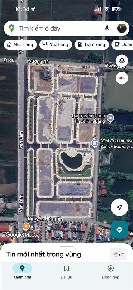 Bán đất thổ cư: Bán đất đô thị mới bà hiền, cạnh kho bạc thị trấn quế