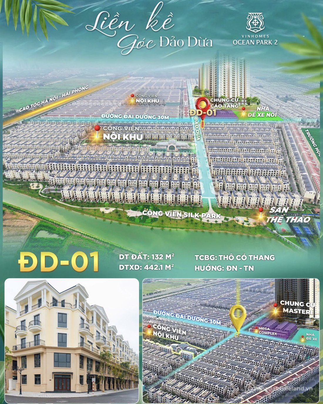 Bán căn hộ Mini, Dịch vụ: Bán Lô Góc ĐD- 01