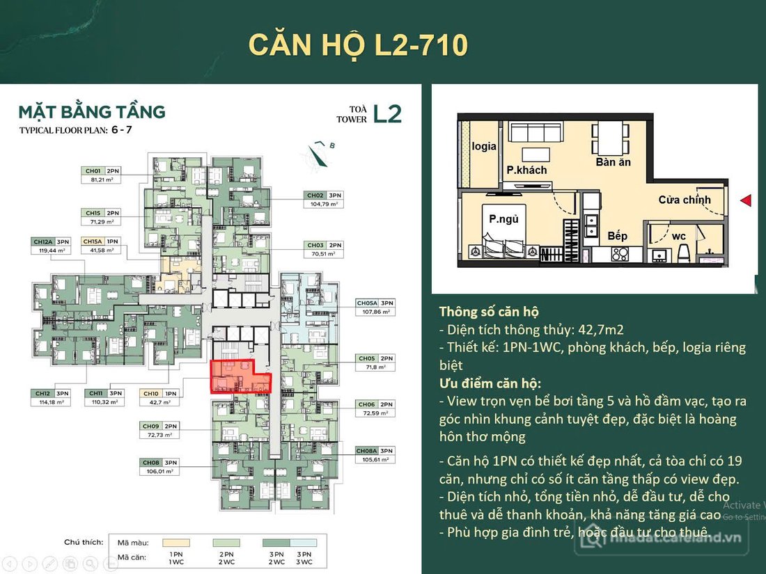 Bán căn hộ chung cư: CHỈ 1 CĂN DUY NHẤT – 1PN LUXORA VĨNH YÊN VIEW BỂ BƠI VÔ CỰC