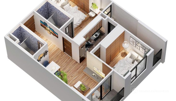 Bán căn hộ chung cư: Chính chủ bán căn 1529 view hồ Yên Bình Complex DT 61,4m2, 
