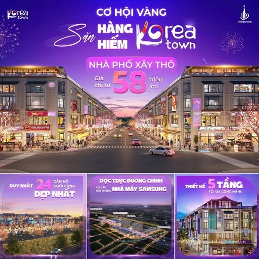 Bán đất thổ cư: Korea Town Yên Bình – Cơ hội x2 x3 tài sản ngay khi hạ tầng hoàn
