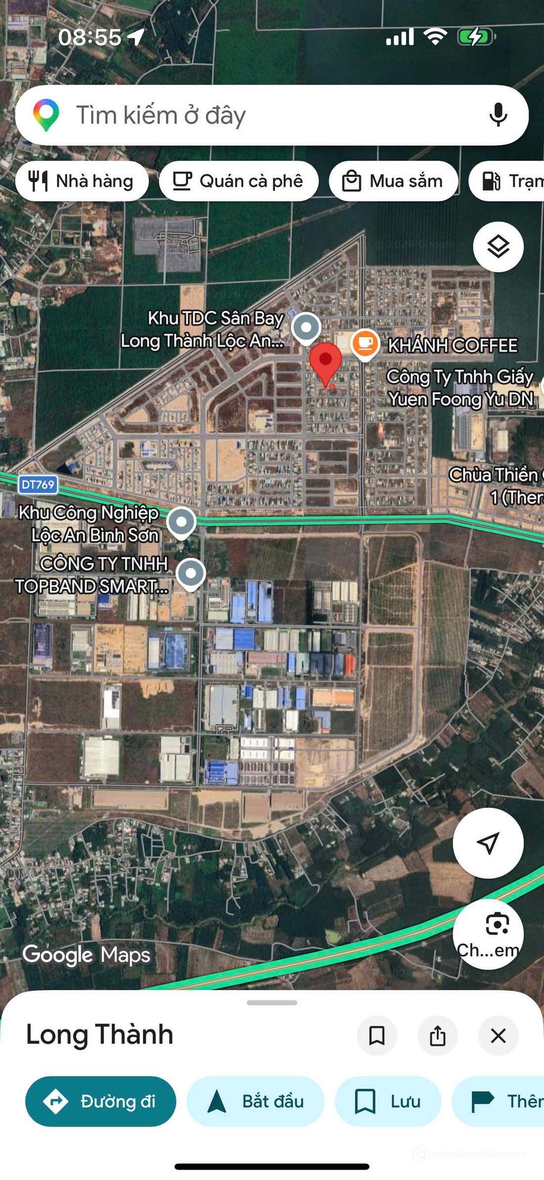 Bán đất thổ cư: Bán đất nền Lộc An – Bình Sơn,đường DT769, sát sân bay Long Thàn