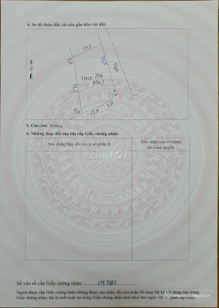 Bán đất thổ cư: cần bán gấp Đất full thổ cư