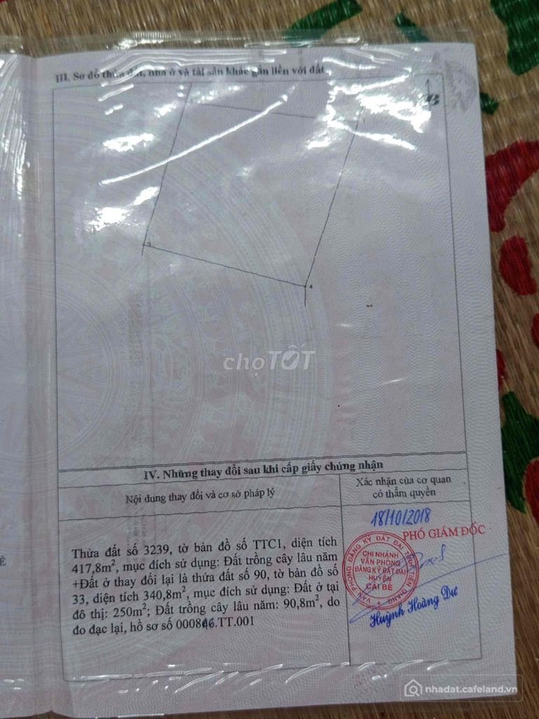 Bán đất nông, lâm nghiệp: Bán đất chính chủ, đất trung tâm thị trấn gặp trường t
