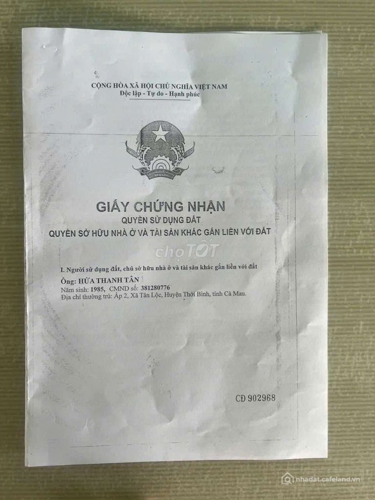 Bán đất thổ cư: bán đất nền 
